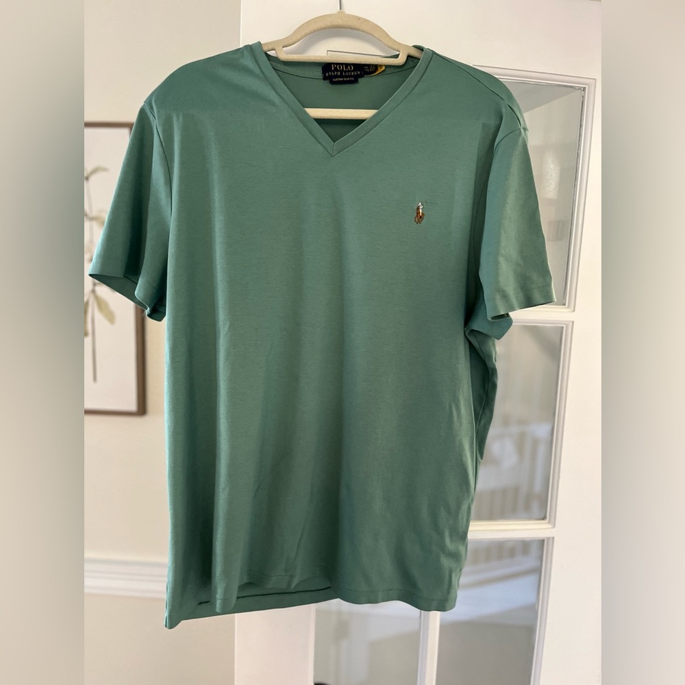 Polo Ralph Lauren men's V - neck slim fit tshirt